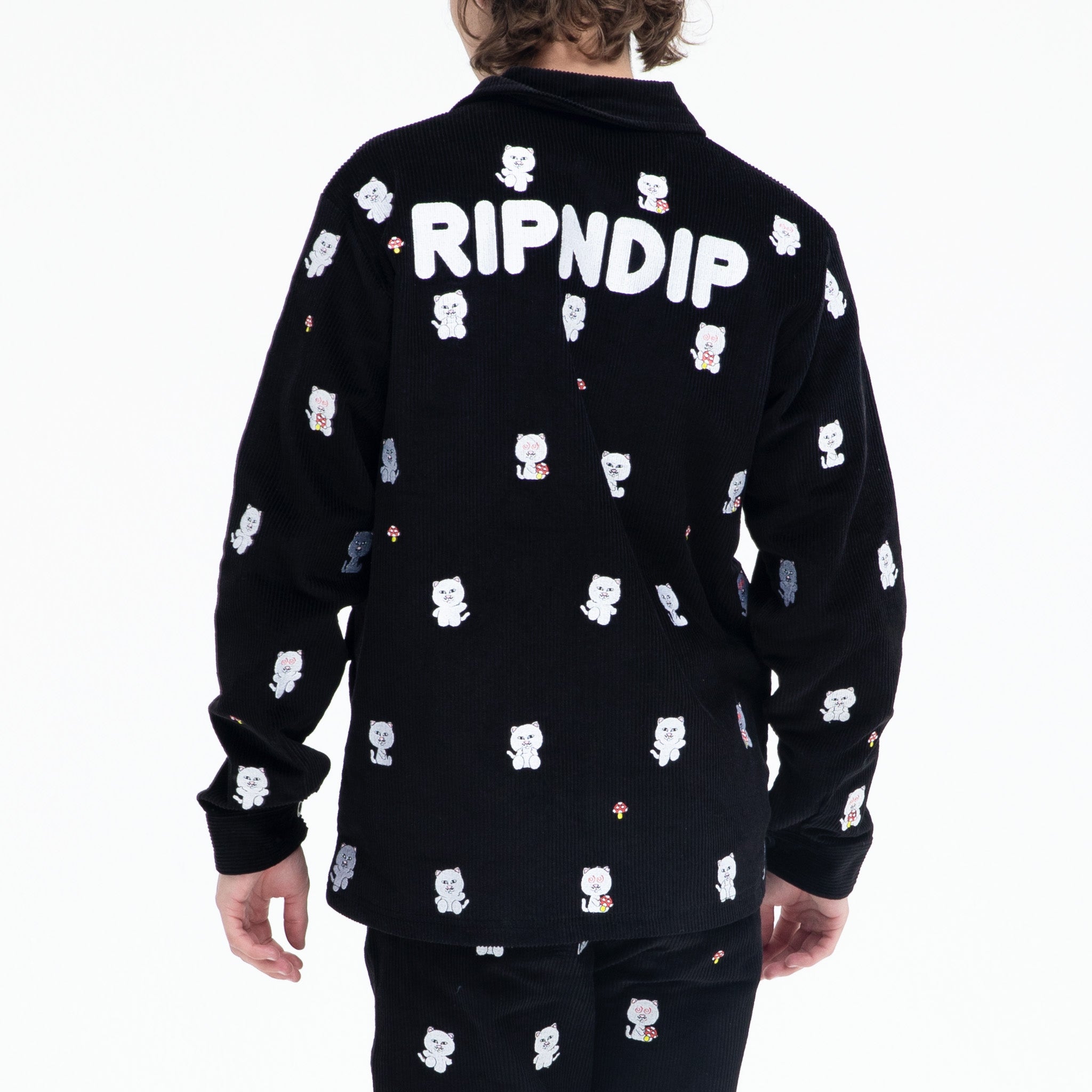 RIPNDIP dance party denim overalls in blue