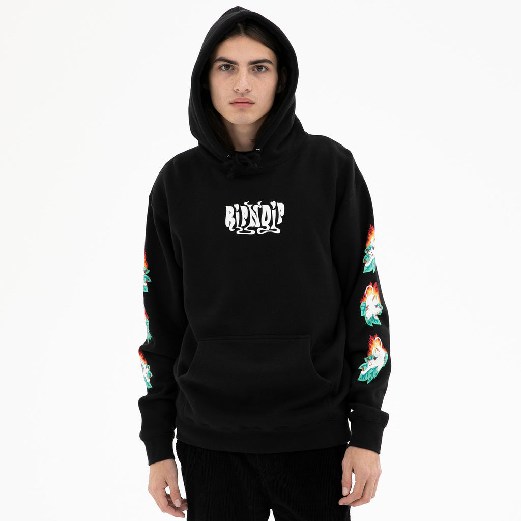 black ripndip hoodie