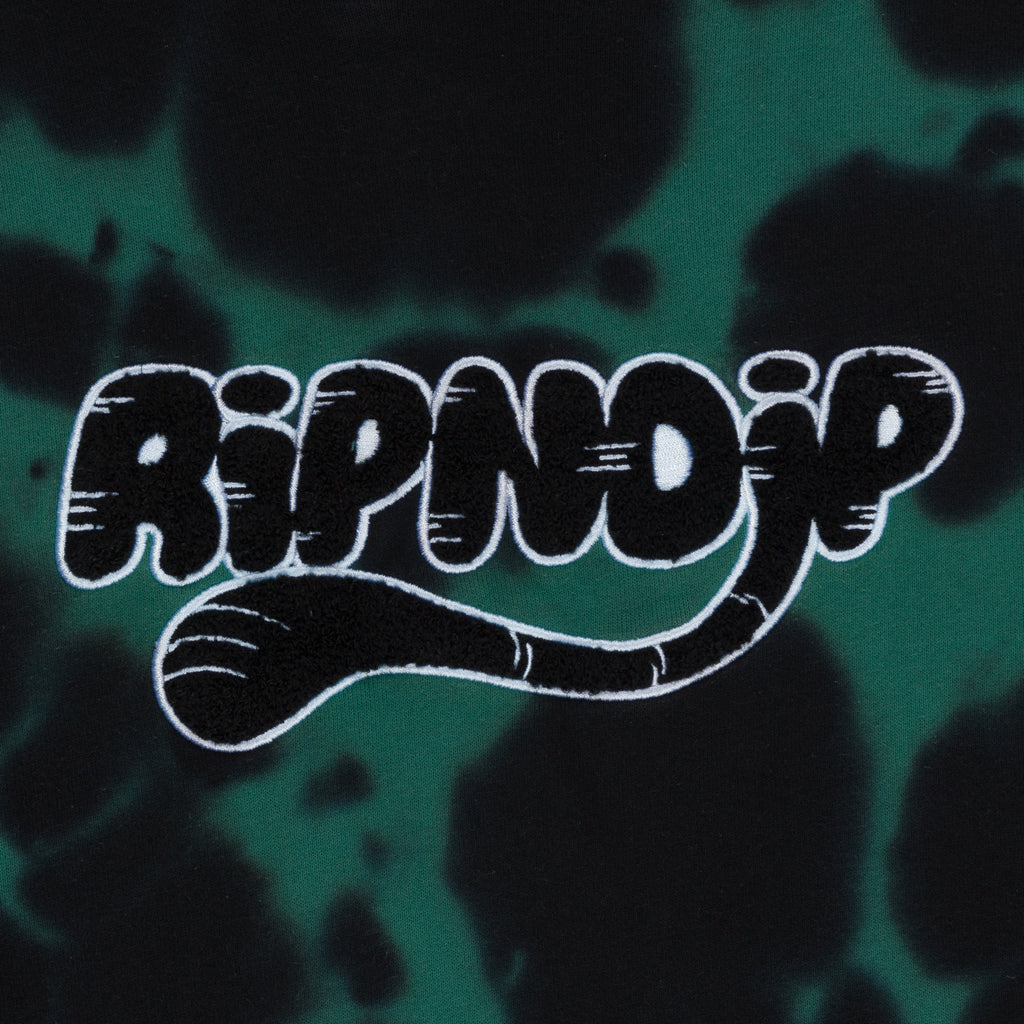 13周年記念イベントが RIPNTAIL HOODIE GREEN BLACK TIE DYE tdh