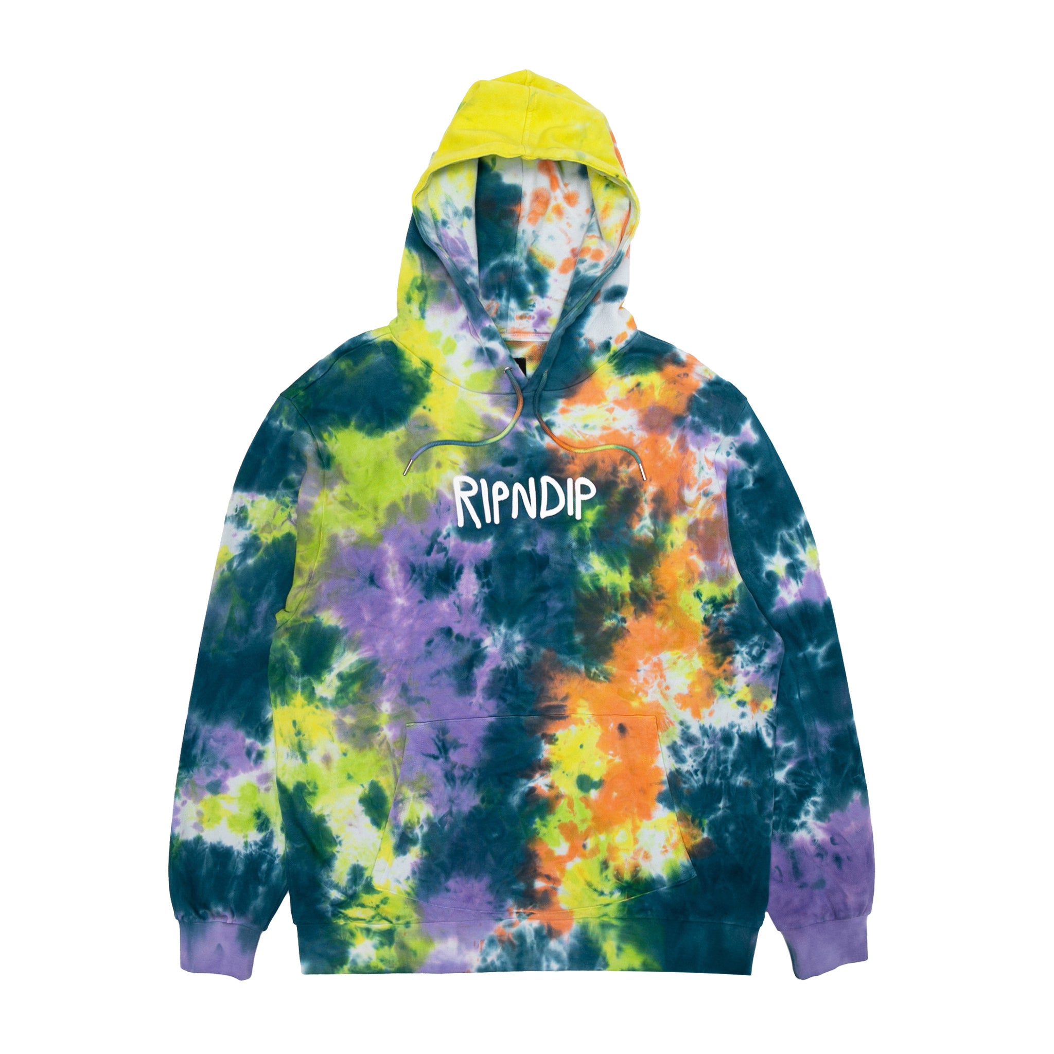 rubber logo hoodie tie dye ripndip ripndip ripndip