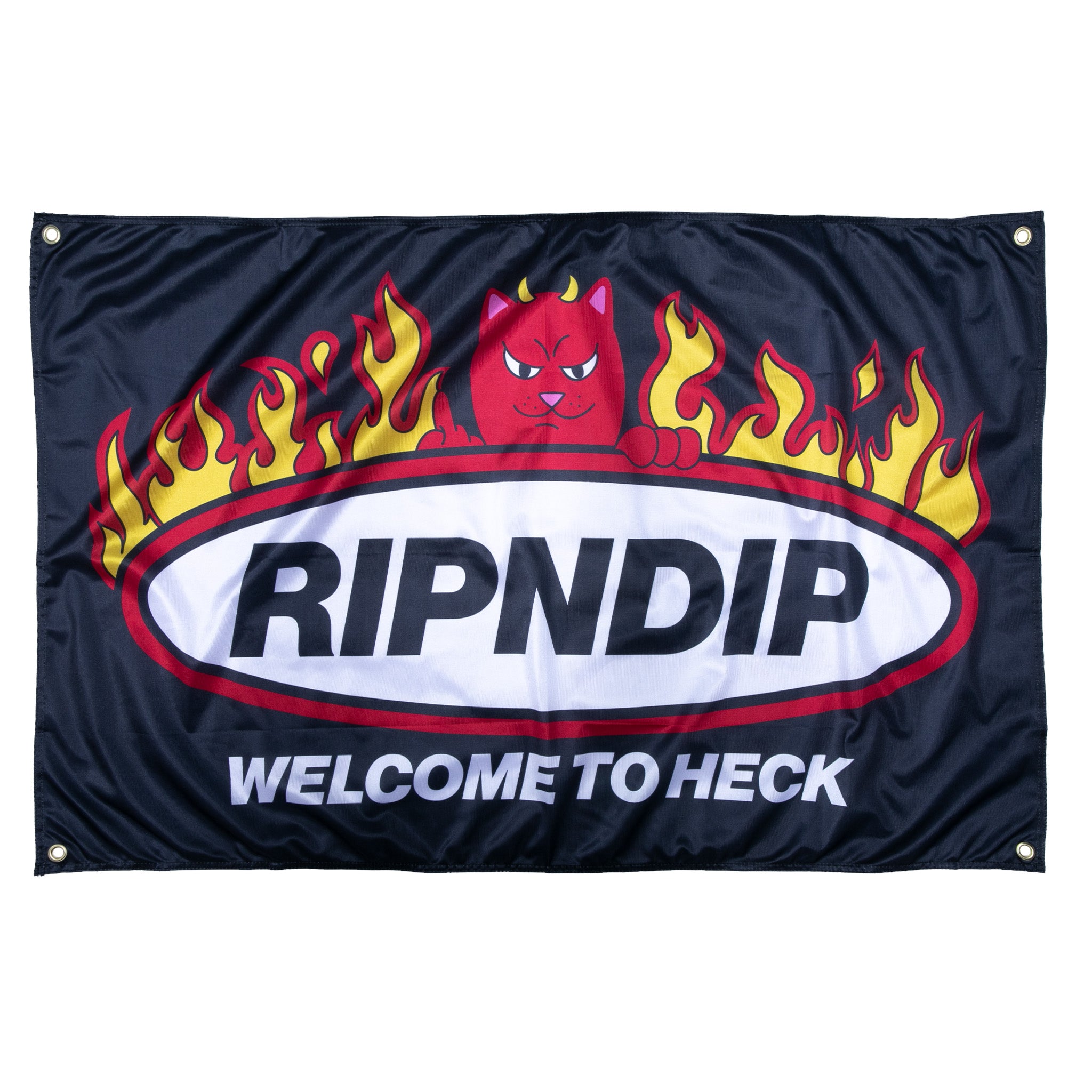 Image of Welcome To Heck Wall Banner (Black)