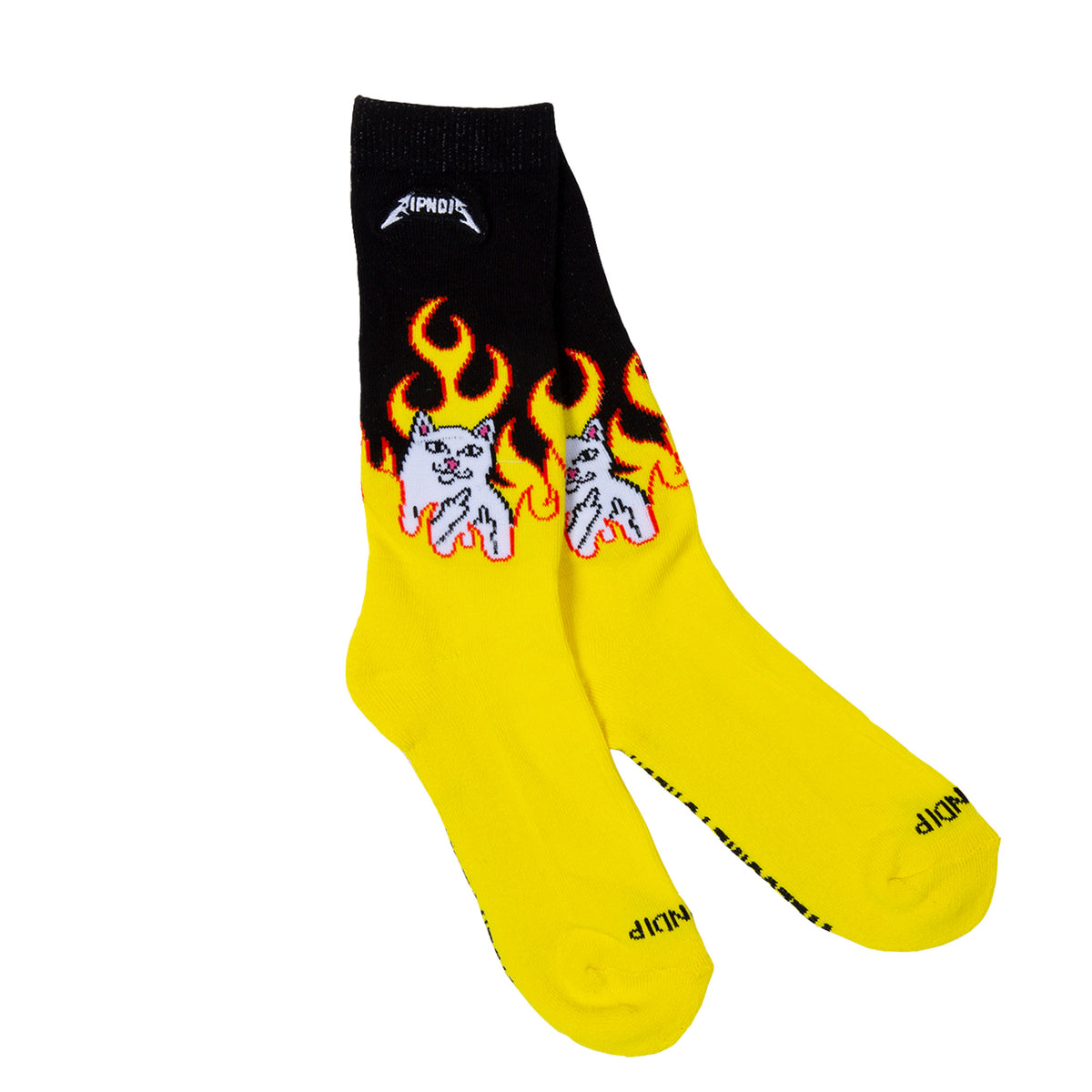 Welcome To Heck Socks (Black / Yellow) - Ripndip – RIPNDIP ONLINE