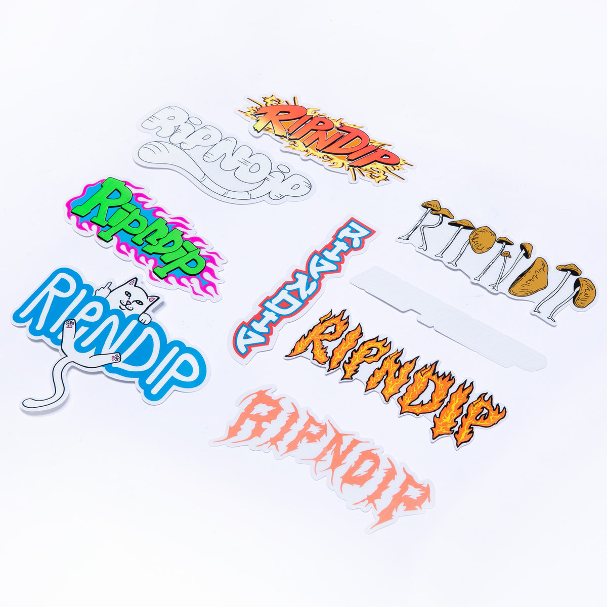 RIPNDIP Logo Sticker  Pack  Multi  