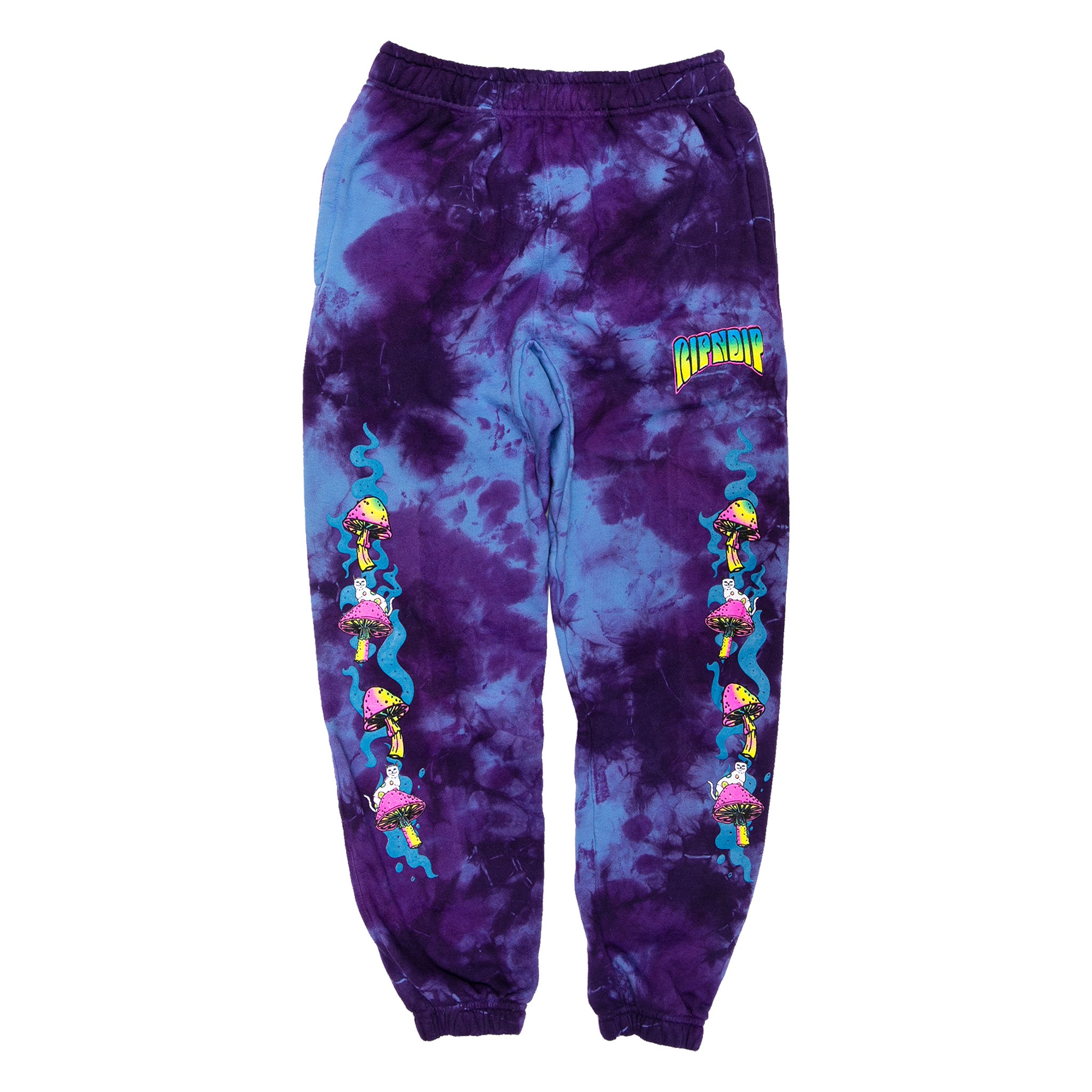 Image of Psychedelic Sweat Pants (Purple Lightning Wash)