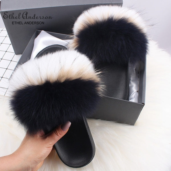 ethel anderson fur slippers