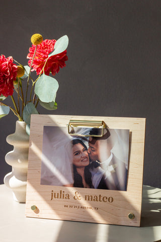 Personalized Wood Picture Frame