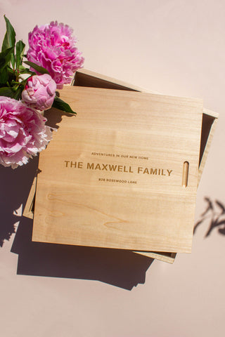 Personalized Wood Keepsake Box