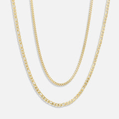 simple layered chain necklace