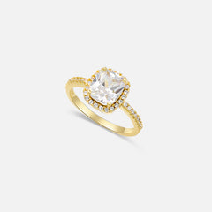 Monica moissanite ring