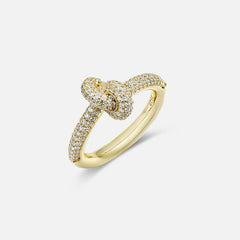 Knotted Pavé Band