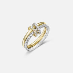 Together Gold Vermeil Pavé Double Ring