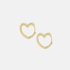 Sweetheart Gold Vermeil Hoops