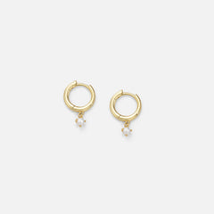 Shell Pearl Hoops