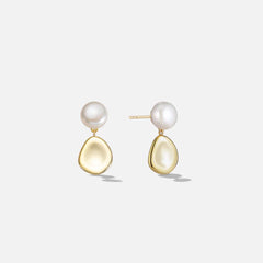 Modern Pearl Earrings