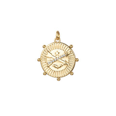 Compass Coin Pendant