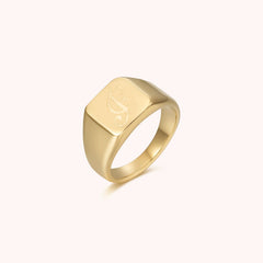 Initial Signet Ring