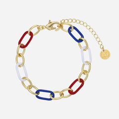 Stars & Stripes link bracelet