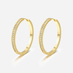 Gisselle Crystal Hoops