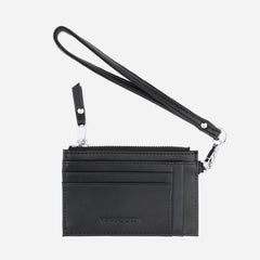 Black mini wristlet