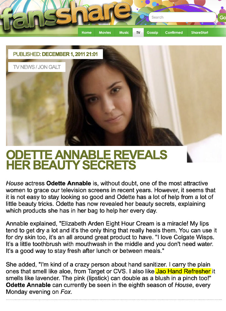 Fans Share: Odette Annable Shares Her Beauty Secrets Jao Refresher 
