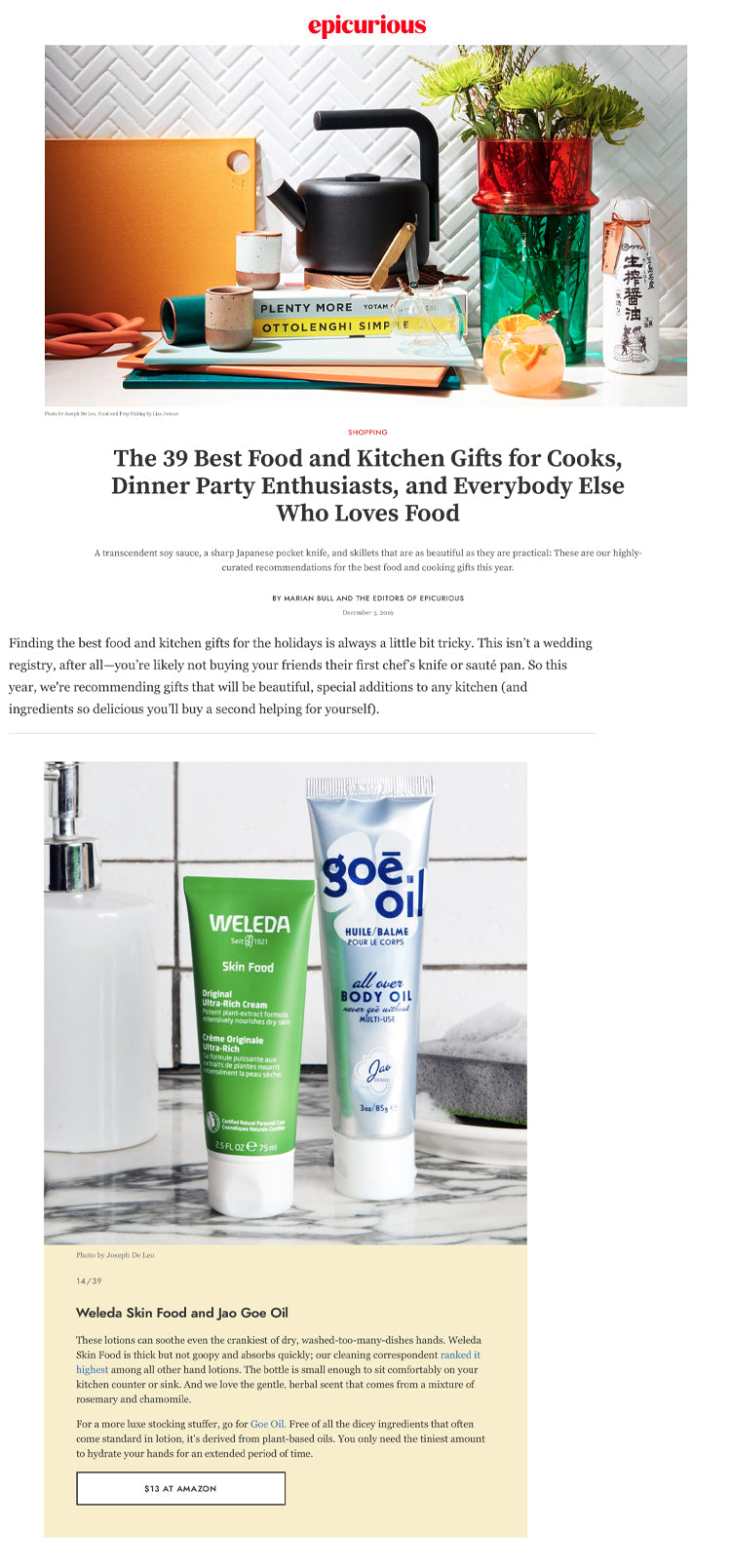 BEST FOOD AND KITCHEN GIFTS