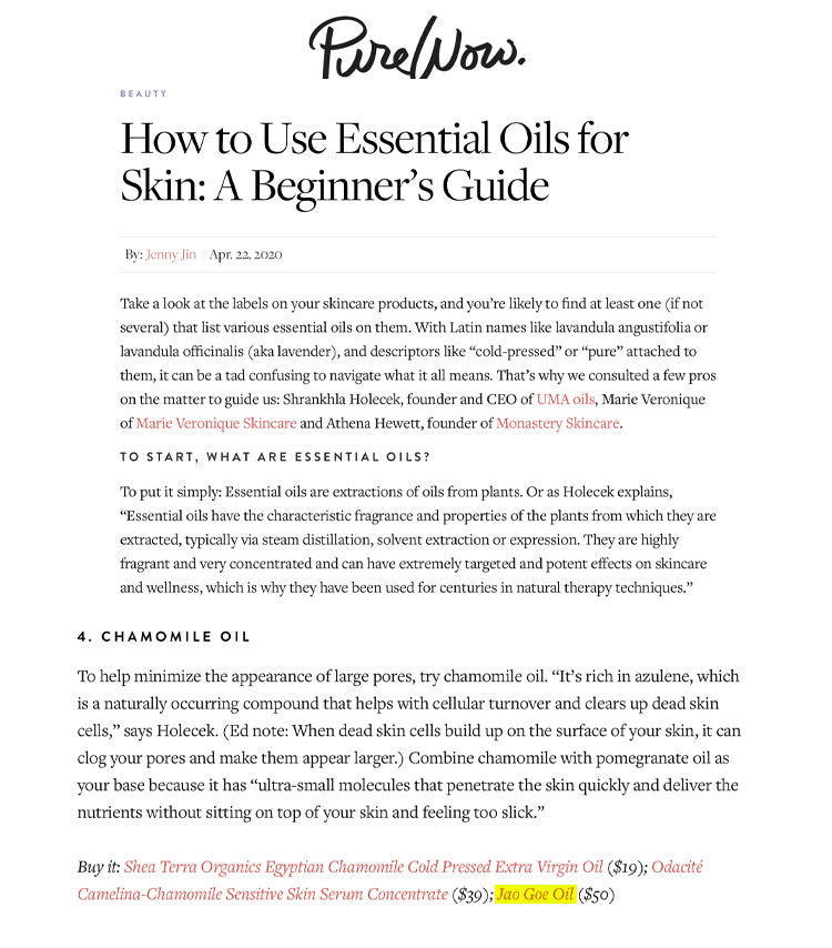 HOW TO USE ESSENTIAL OILS FOR SKIN