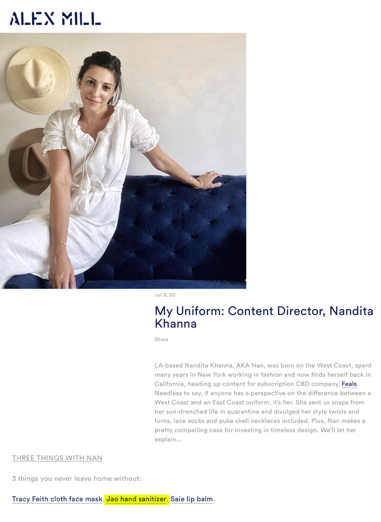 Alex Mill: My Uniform: Content Director, Nandita Khanna 