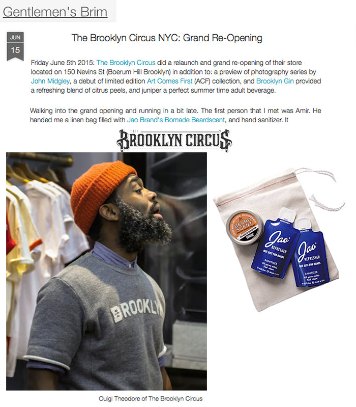 Gentlemens Brim at the Brooklyn Circus Reopening