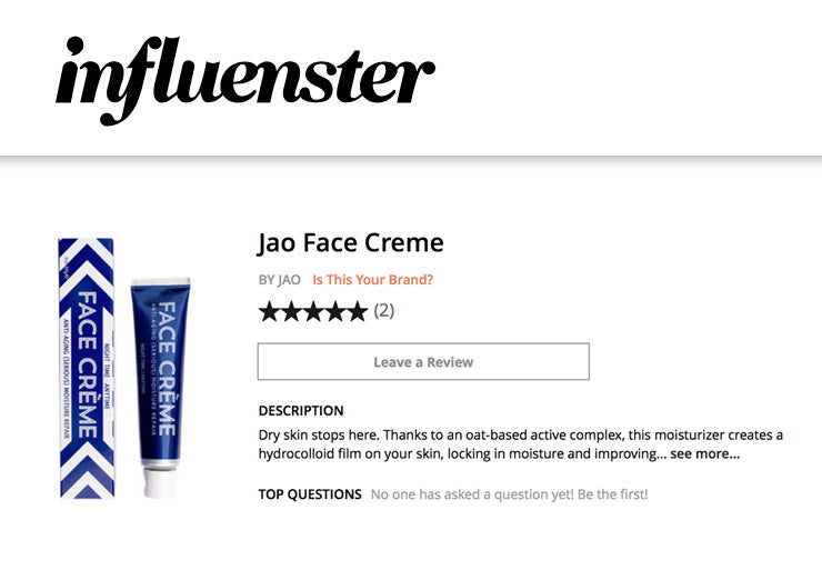 Jao Face Creme on Influenster