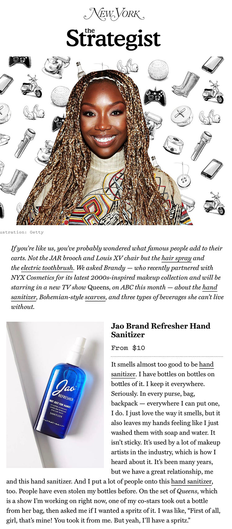 The Strategist: Brandy's Favorite Things 2021 Jao Refresher
