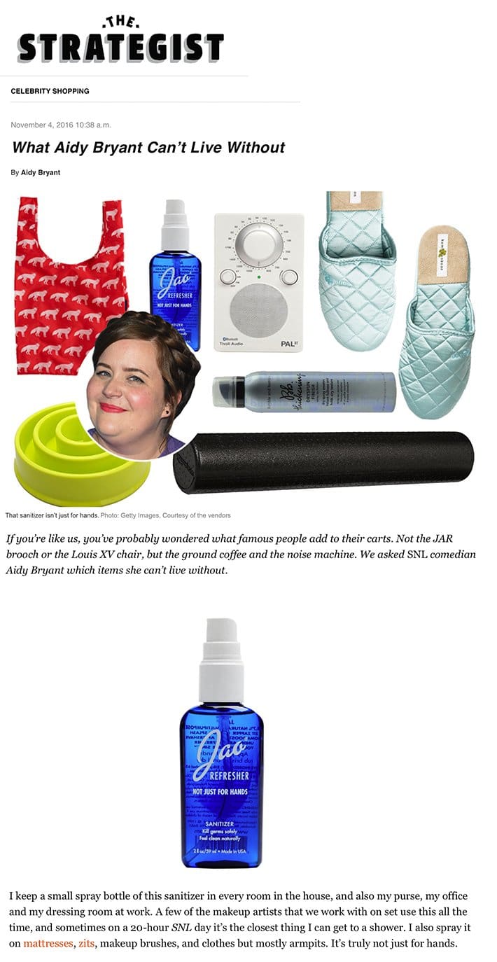 Aidy Bryant Can’t Live Without Jao Refresher