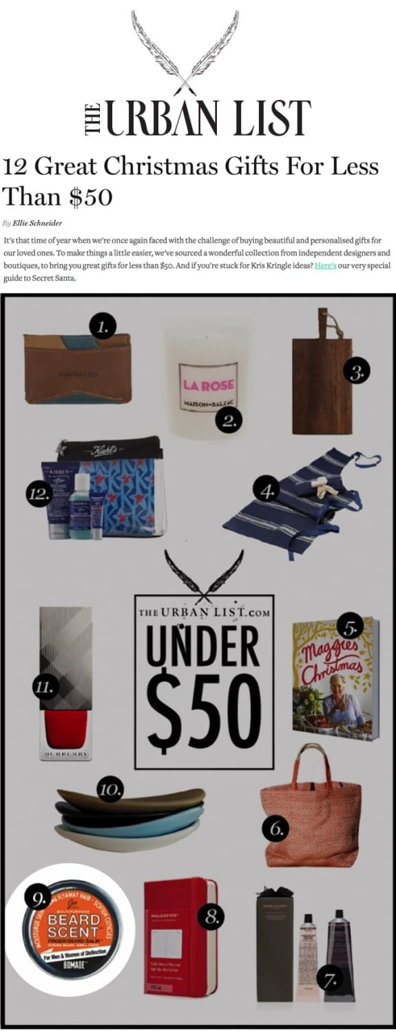 Urban List BeardScent 12 Great Christmas Gifts For Less Than $50