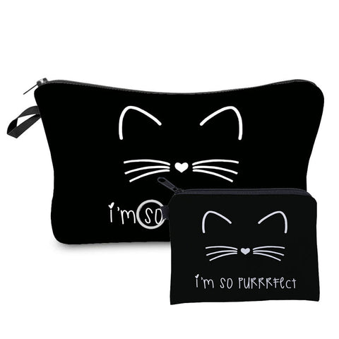 Catie, purrrfect Cosmetic case, perfect travel pouch. 