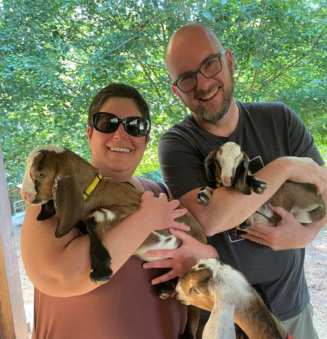 Laurel Hill Farm : Julia & Wayne and Goats