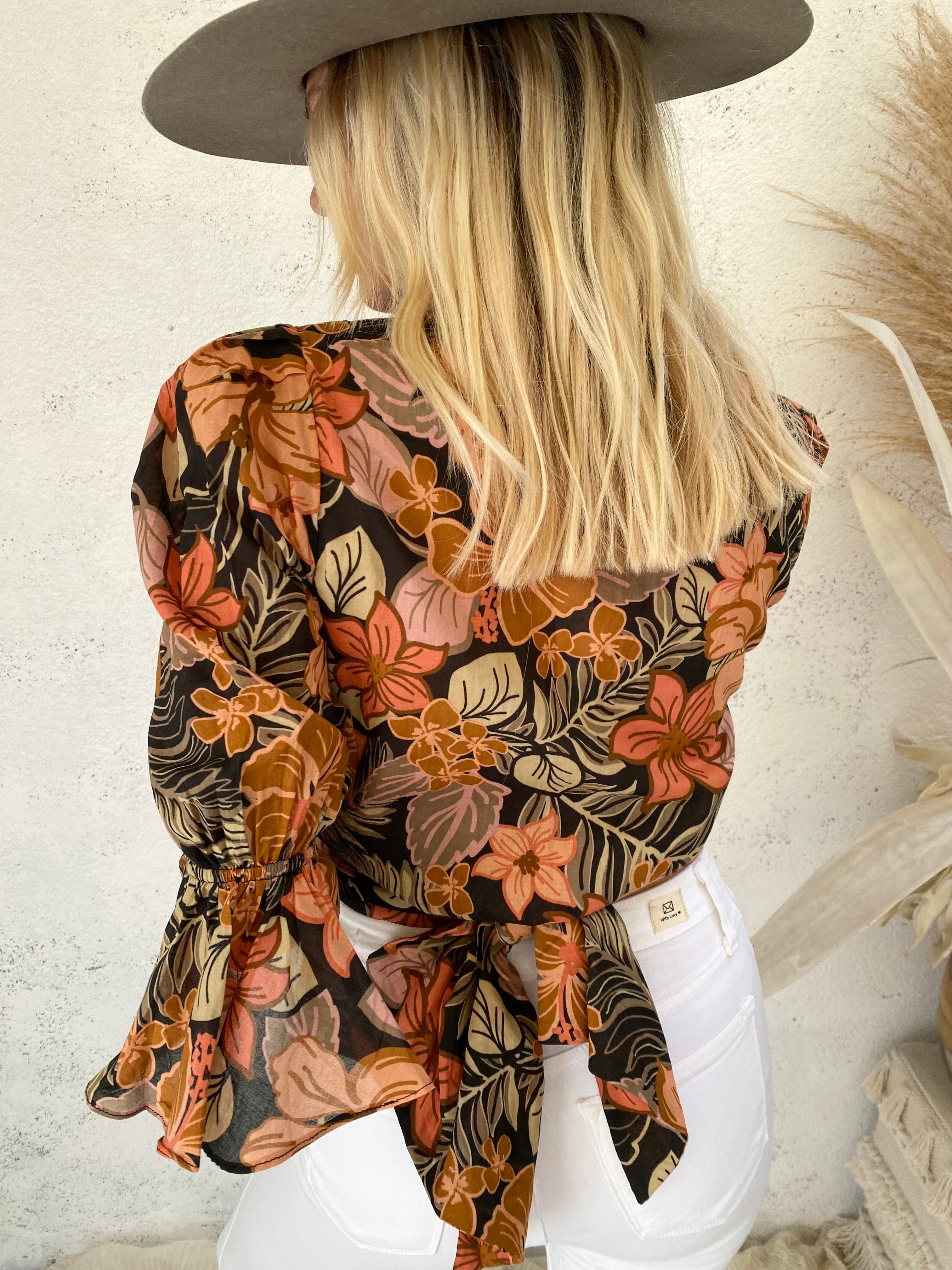 Pura Vida Wrap Blouse