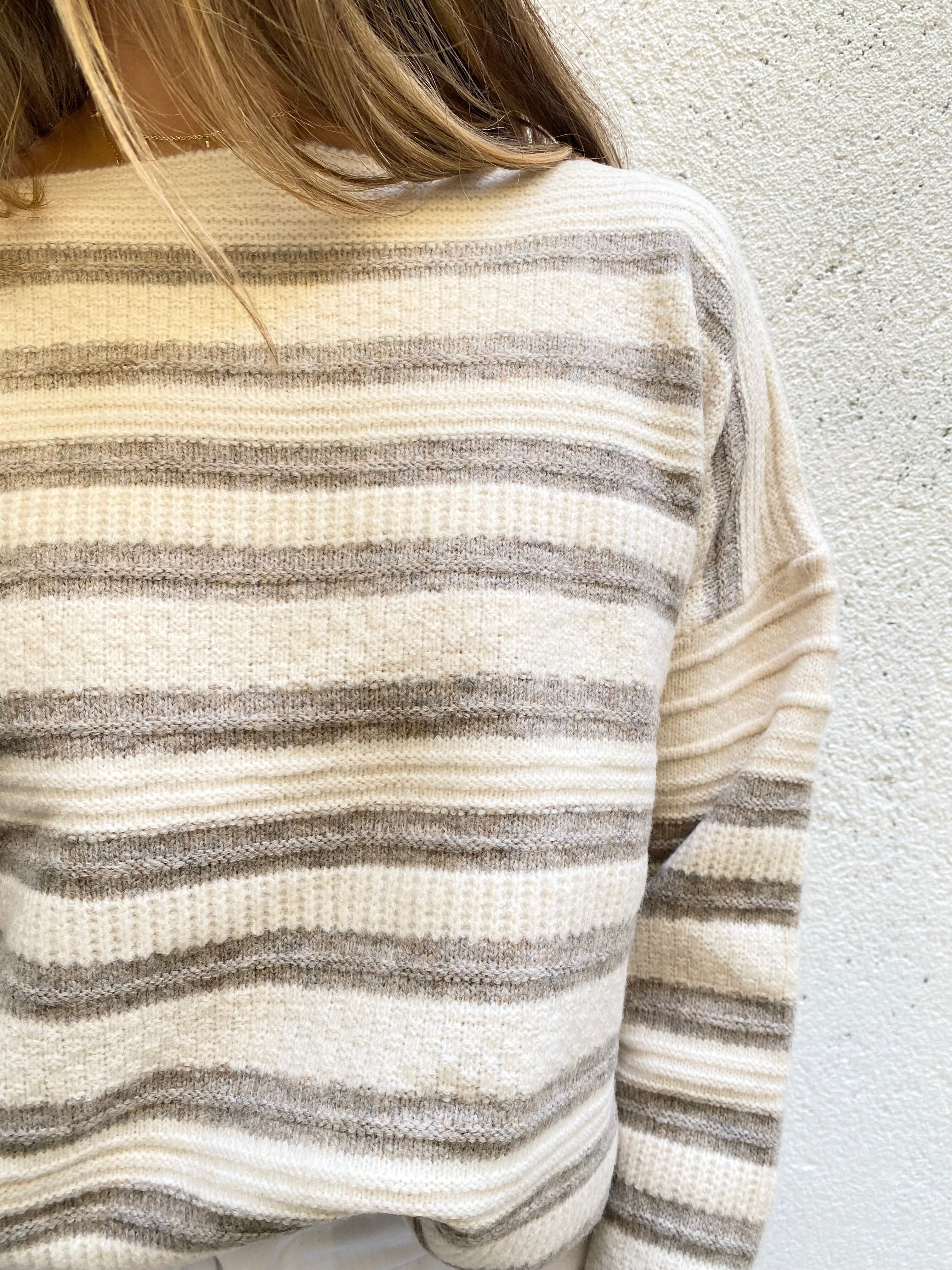 Betty Boatneck Stripe Sweater