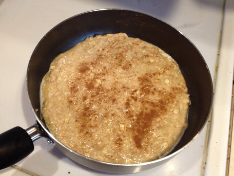 Cinnamon Roll (or Cake Batter) Pancakes Cooking
