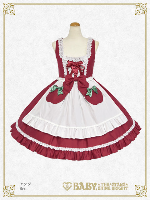 B46JS250 Snow White ♡ Apple Apron Jumperskirt – BABY, the Stars