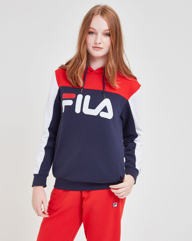 navy fila hoodie