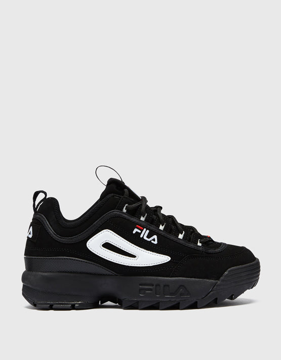 fila disruptor white black