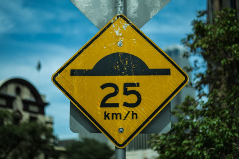 25 km/h speed limit sign