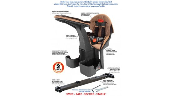 weeride deluxe baby bike seat