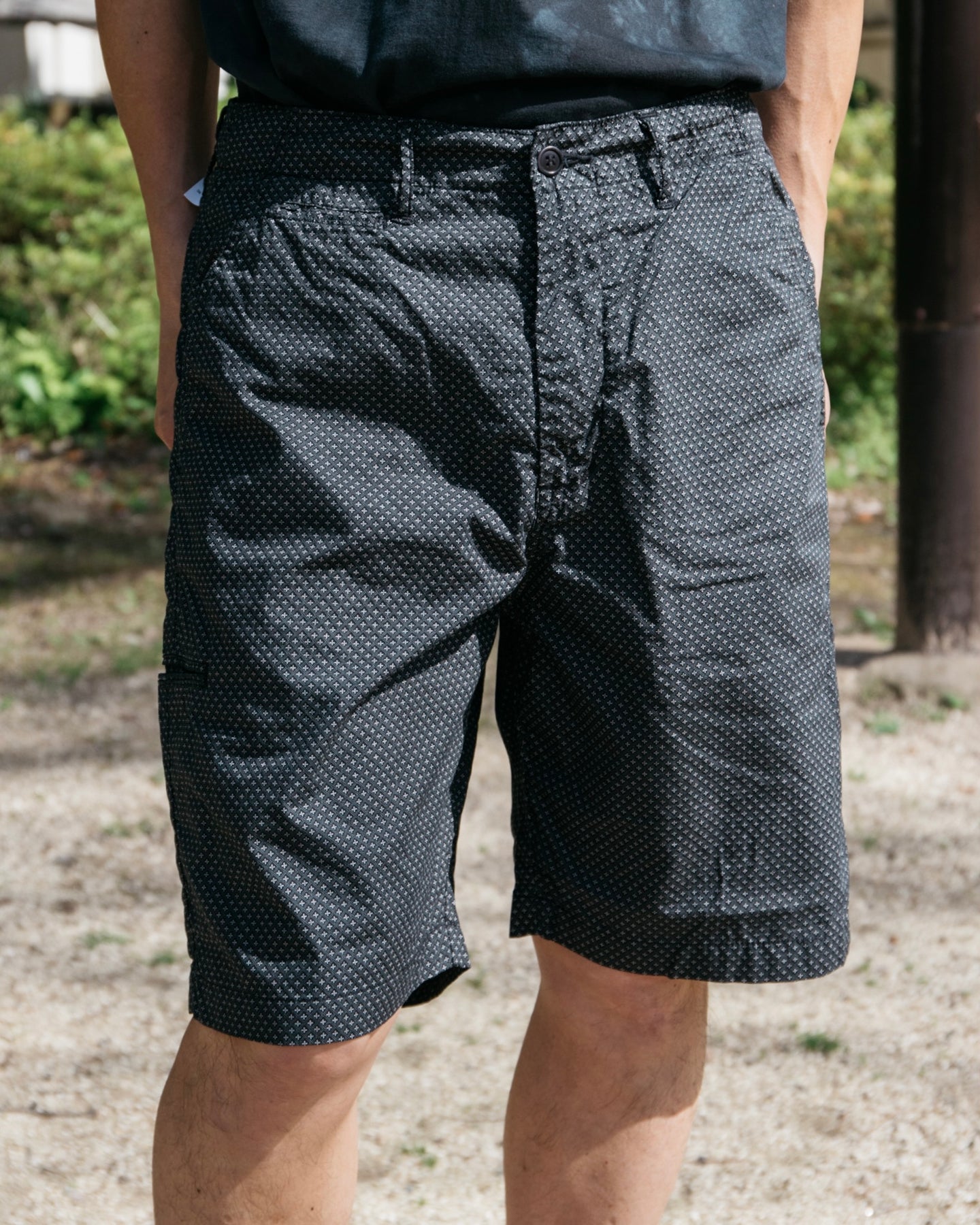 POST OVERALLS CITI-Cruz Shorts BLACK ショートパンツ | telebere.com