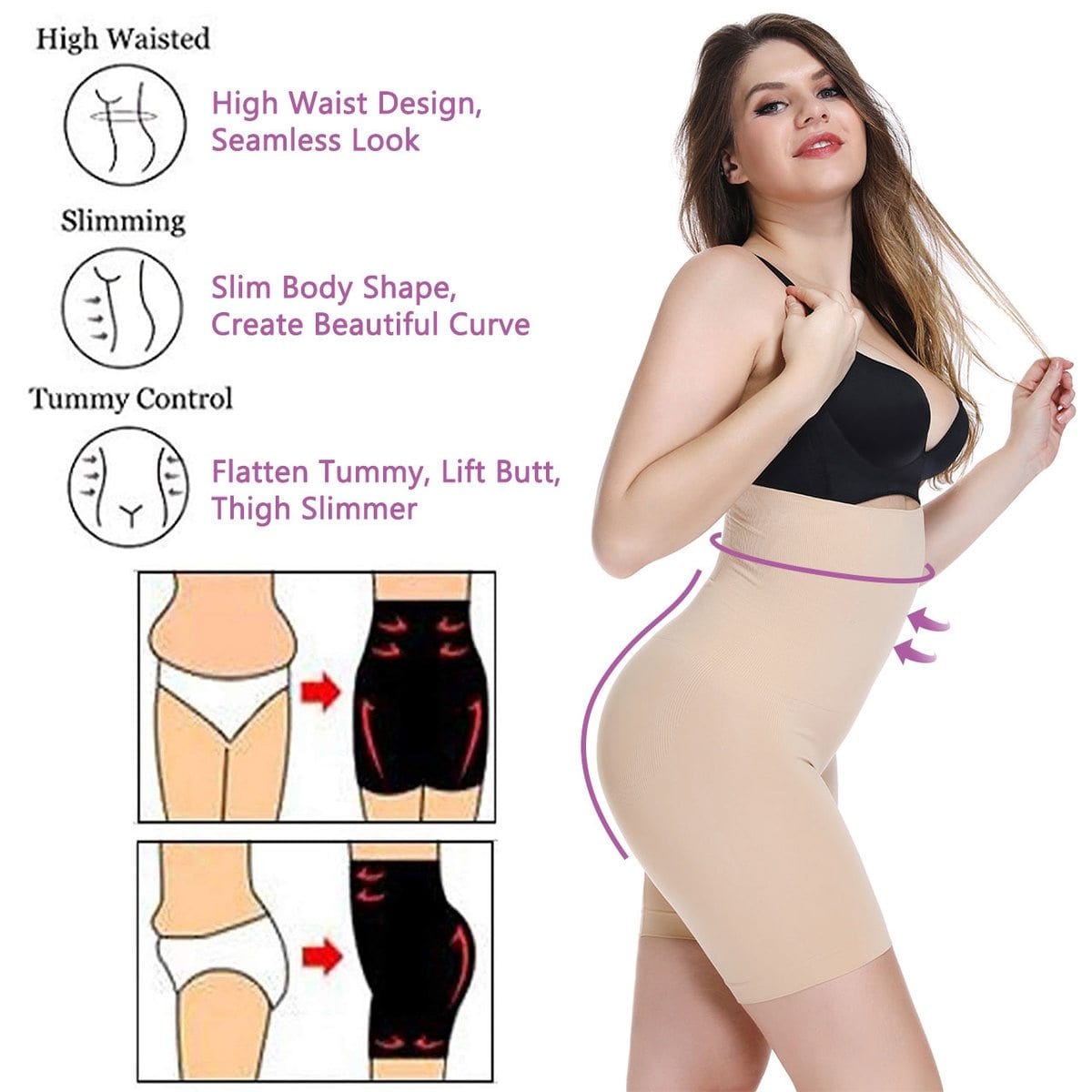 high waisted slimming pants