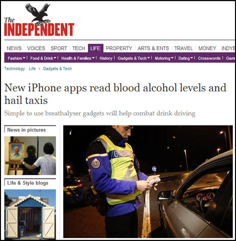 BACtrack Mobile in he Independent