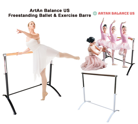 Single Bar Barre - Curved Legs WHITE COFFEE - SLEEPING BEAUTY series – ArtAn  Ballet