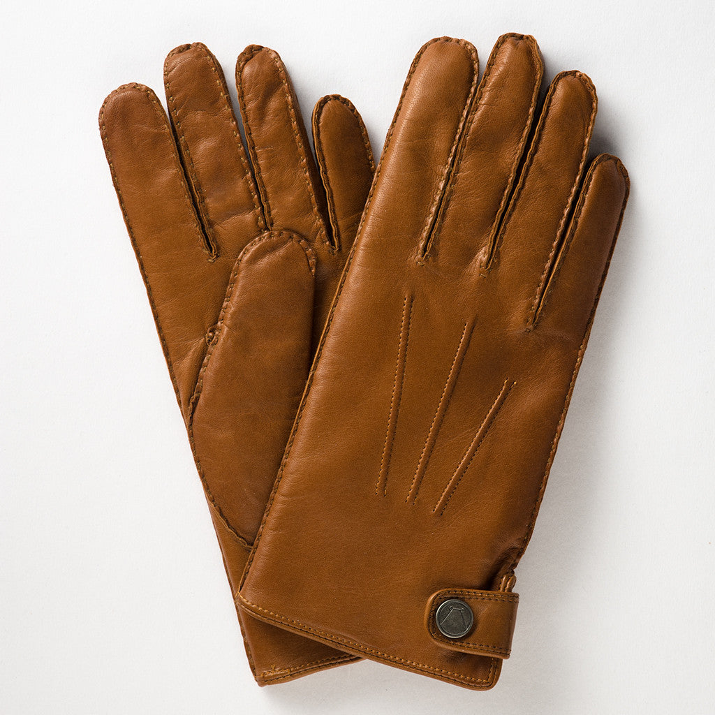 mens light brown leather gloves