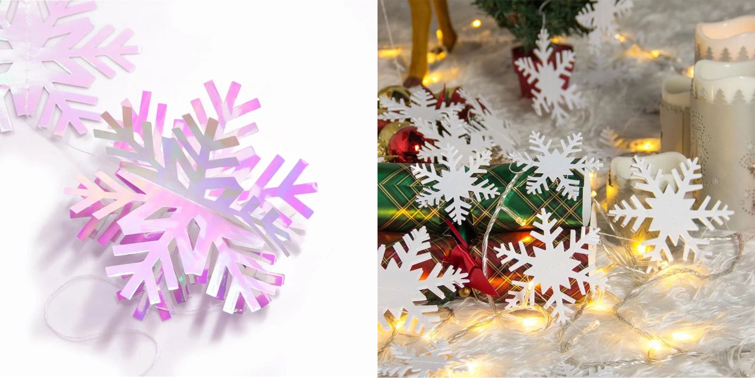 Snowflake Garland 3D snowflake strings