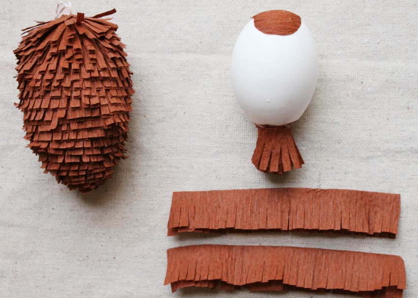 Thanksgiving Day Party Fall Home Ornaments Crepe Paper Acorns And Pine Cones