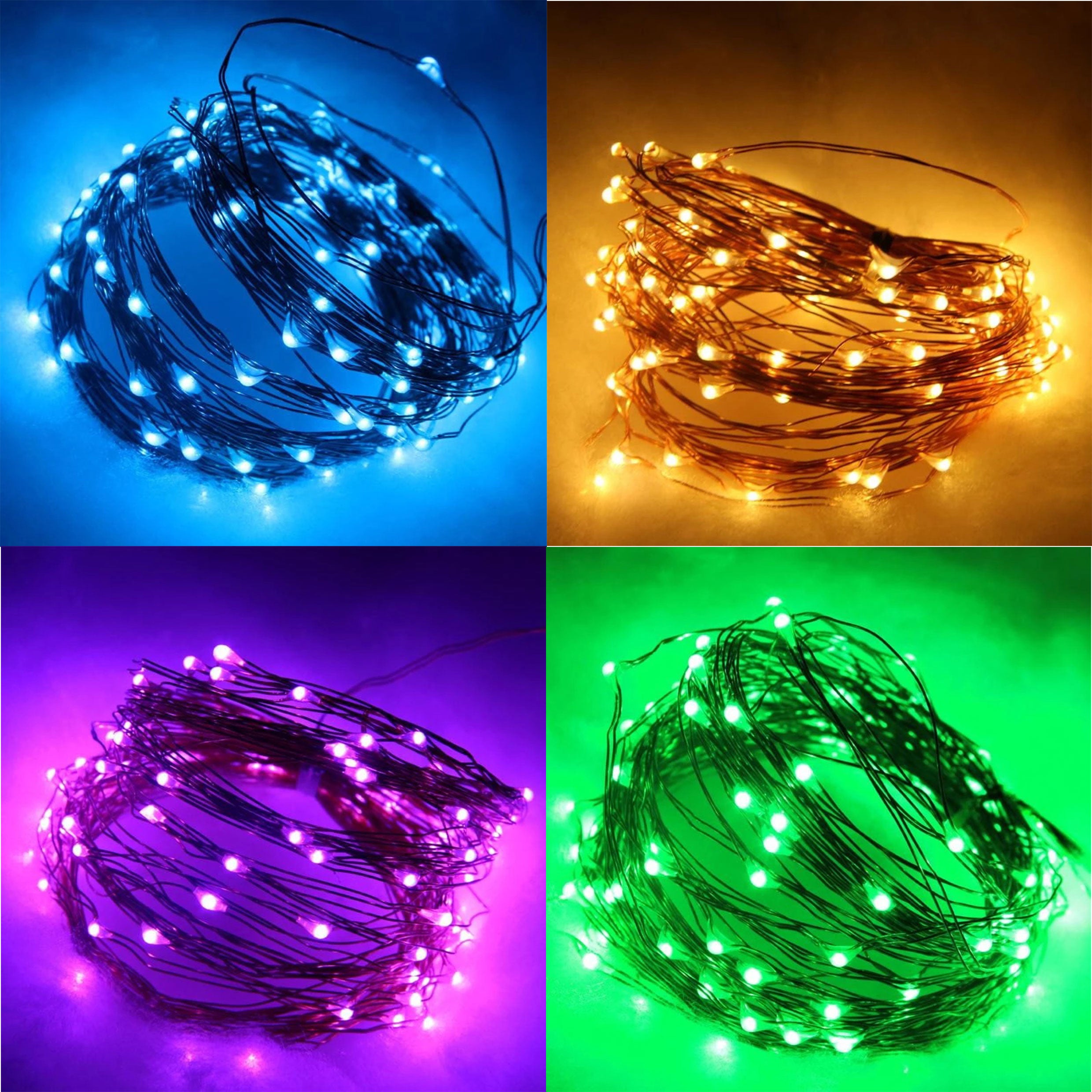 Monochrome LED Copper Wire Light String